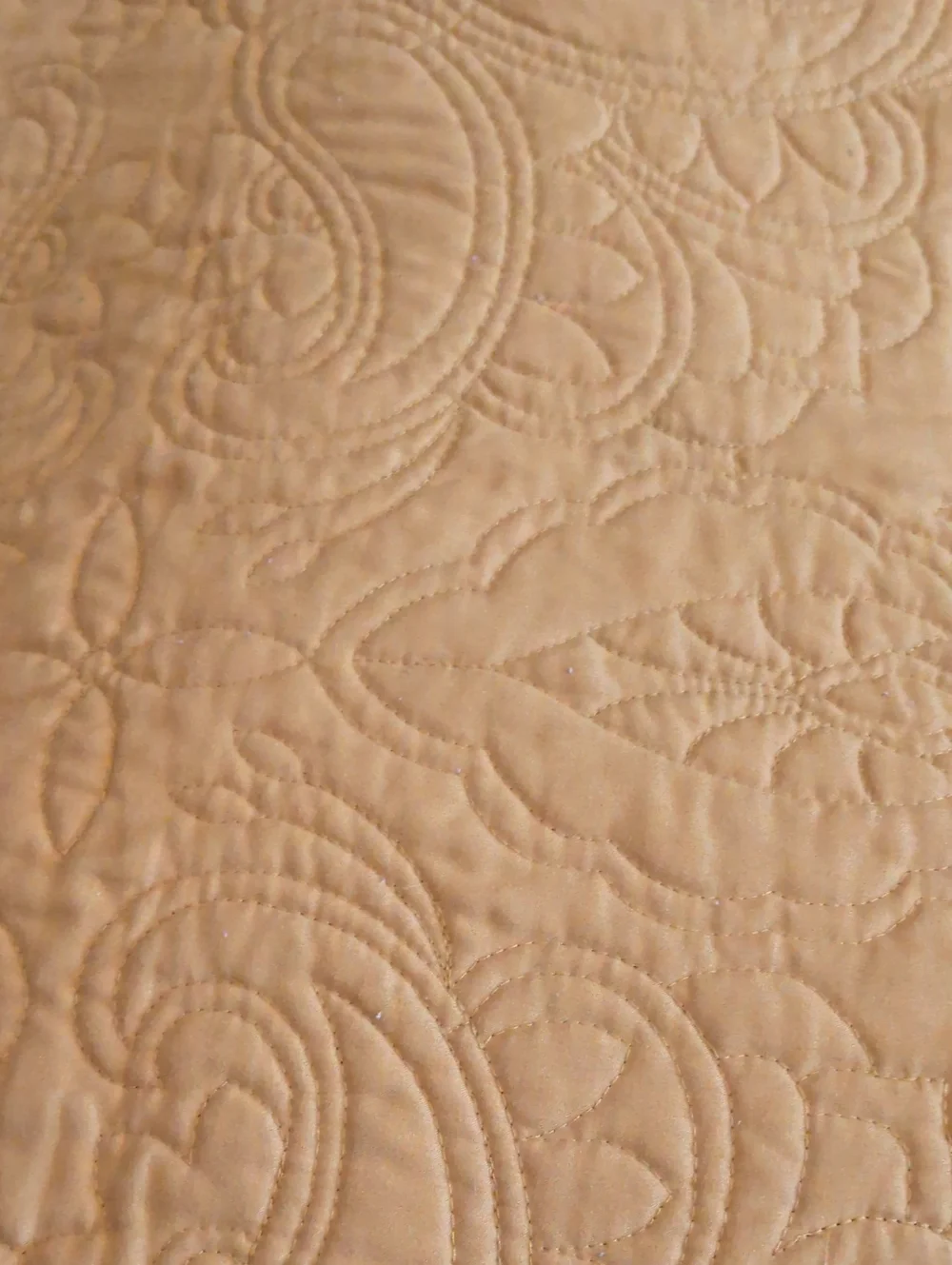Vintage 90's Paisley Floral Goldenrod Yellow Cottegecore Cotton Blend Quilt